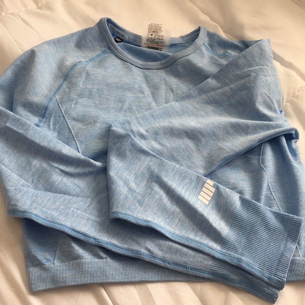 My protein seamless long sleeve crop top